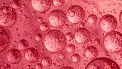 Close-up view of vibrant soap bubbles, abstract textures for background design