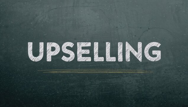 Sales strategy concept, upselling techniques to enhance customer purchases, efficiency