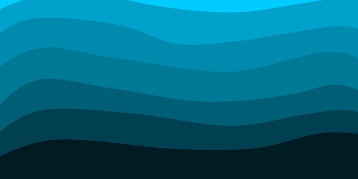 Abstract dark blue gradient ocean wave background vector.