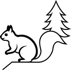 squirrel on a tree