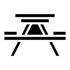 Picnic table icon