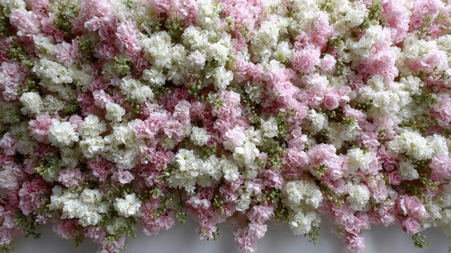 A cascade of blush pink blooms whispers secrets of Hanami picnics, floral daydreams, and whimsical summer solstice