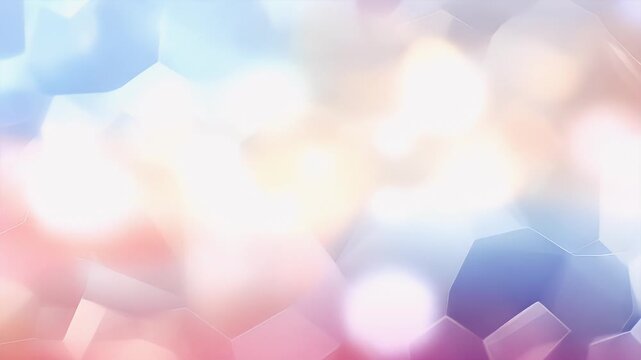 Digital art wallpaper background. abstract geometric background with hexagonal shapes in pastel colors.