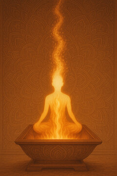 Spiritual Awakening: Flame of Enlightenment Rising