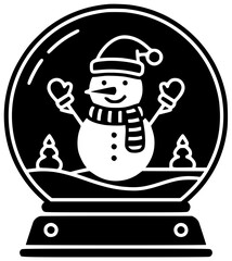 christmas illustration winter silhouette cold logo snow icon holiday outline white nature happy day season celebration sky snowball outdoor shape cheerful vector graphic background