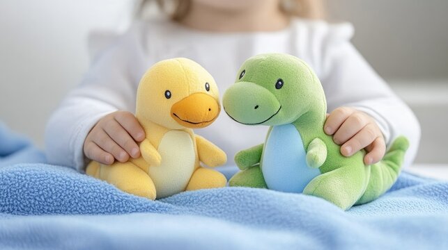 Colorful playful moments with animal puppets in a bright room filled with joy and imagination