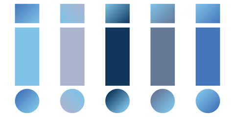 a set of pastel color palletes