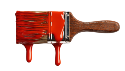 Red paint dripping from a paintbrush (4)
