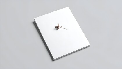 Miniature dancer atop a white, rectangular form against a light gray backdrop