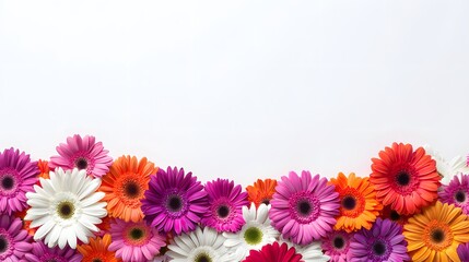 Fresh blooming gerbera daisy blossoms high resolution picture