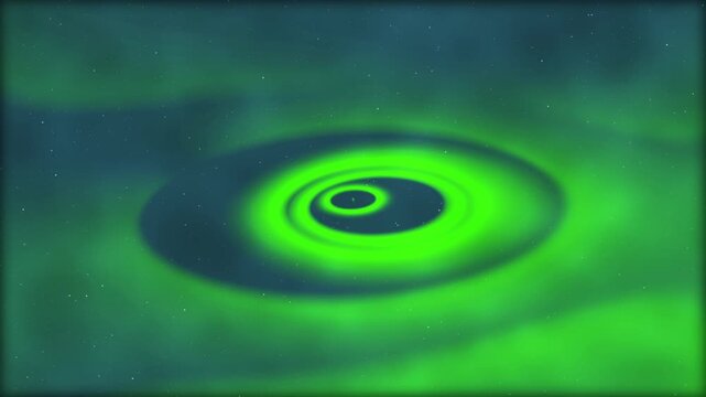 Ethereal Green Aurora Rings Dance across Starry Skies A Mesmerizing Display of Celestial Beauty and Cosmic Harmony in