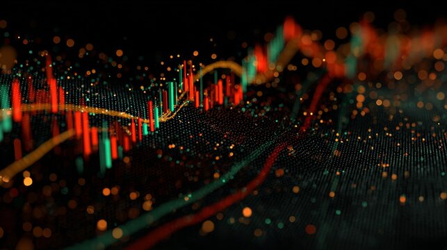 Harnessing innovation in ui design: modern app development trends. Trading patterns. Teamwork in action: building user interfaces for mobile applications. Crypto investment. Bearish trend. - Powered by Adobe