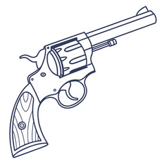 Revolver, a powerful and dangerous firearm