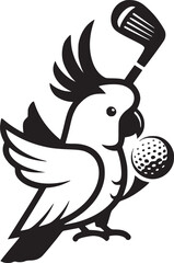 Charming cartoon bird wearing stylish spats and a hat ready for a formal occasion