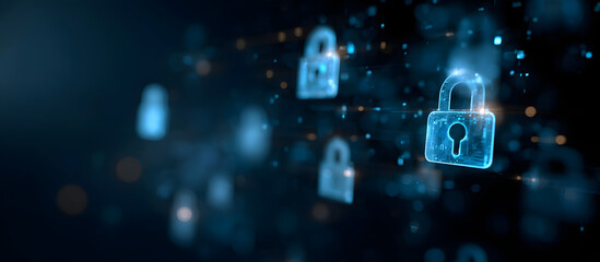 Securing data, network, financial transactions, and private information from cyber threats through cybersecurity measures and encryption.