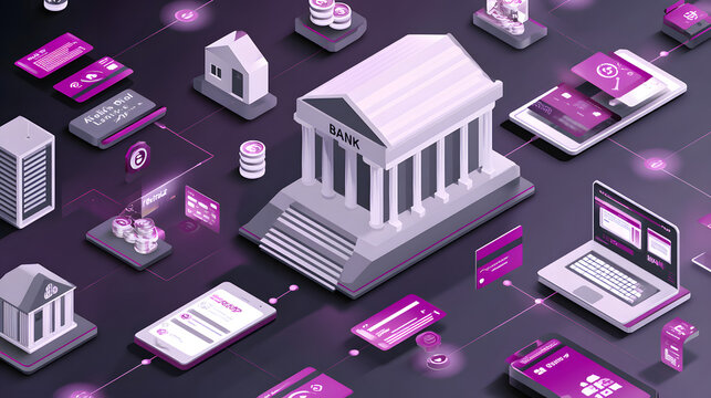 Virtual bank or online banking, virtual bank operate entirely online, providing customers with digital financial services without physical branches