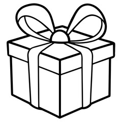 Gift box with ribbon and bow