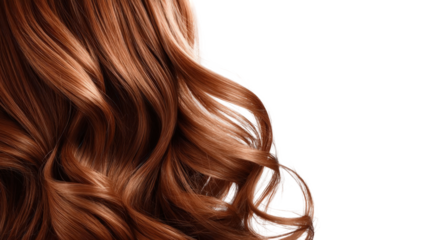 Close-up of wavy auburn hair (2)