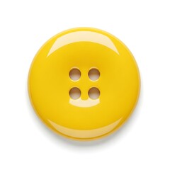 Fototapeta premium Simple design element or craft supply, showcasing a clean, round plastic button with a slight shadow.