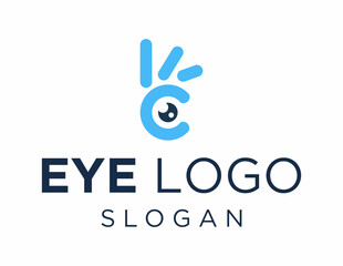Logo design about Eye on a white background. created using the CorelDraw application.