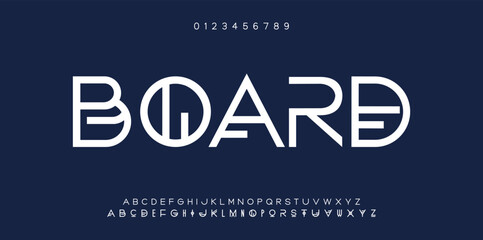 Abstract technology space font and alphabet. techno and fashion fonts designs. Typography digital sci-fi movie concept. vector illustration