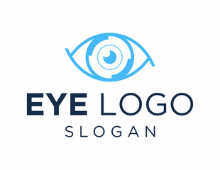 Logo design about Eye on a white background. created using the CorelDraw application.