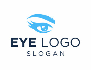 Logo design about Eye on a white background. created using the CorelDraw application.