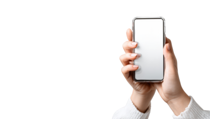 Smartphone held by hands