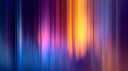 Dynamic abstract backdrop with vibrant vertical light streaks in electric blues, purples, and oranges, perfect for modern design and energetic themes.
