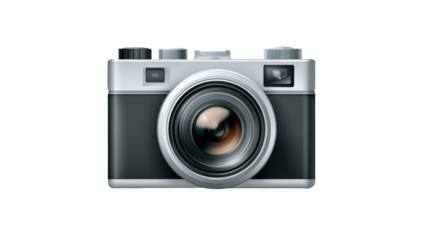 Vintage camera graphic.  A retro camera icon