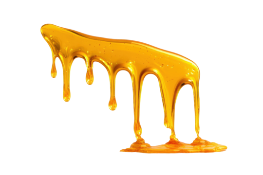 Dripping honey in a stylized shape
