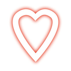 Graphic illustration of a vibrant red and white heart symbol, representing love, romance, health, and affection for creative designs.