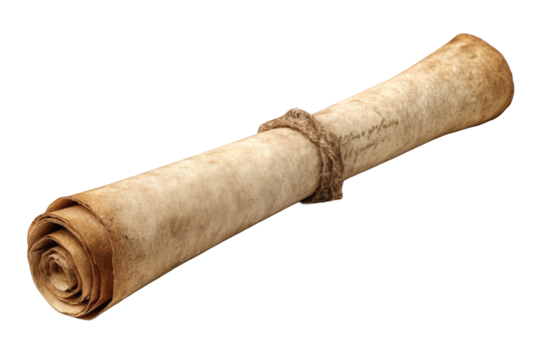 Rolled-up ancient parchment (1)