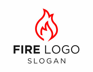 Logo design about Fire on a white background. created using the CorelDraw application.