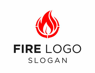 Logo design about Fire on a white background. created using the CorelDraw application.