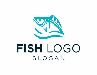 Logo design about Fish on a white background. created using the CorelDraw application.
