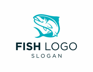 Logo design about Fish on a white background. created using the CorelDraw application.