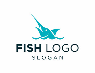 Logo design about Fish on a white background. created using the CorelDraw application.