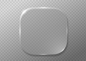 Abstract glass morphism layout with prism reflection and soft shadow. Futuristic 3D glassmorphism UI banner for digital app or website design.