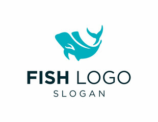 Logo design about Fish on a white background. created using the CorelDraw application.