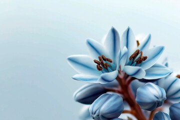 Abstract Floral Fusion background with a surreal twist. Geometric shapes seamlessly meld with vibrant flowers in shades of pastel pink soft colirs, smoothy design