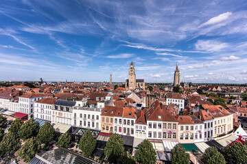 Obraz premium Panorama von Brügge