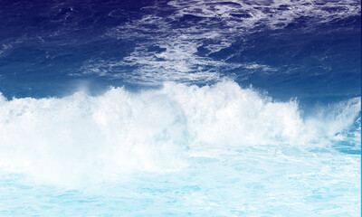 It is an image created with a Photoshop brush that creates waves and bubbles.