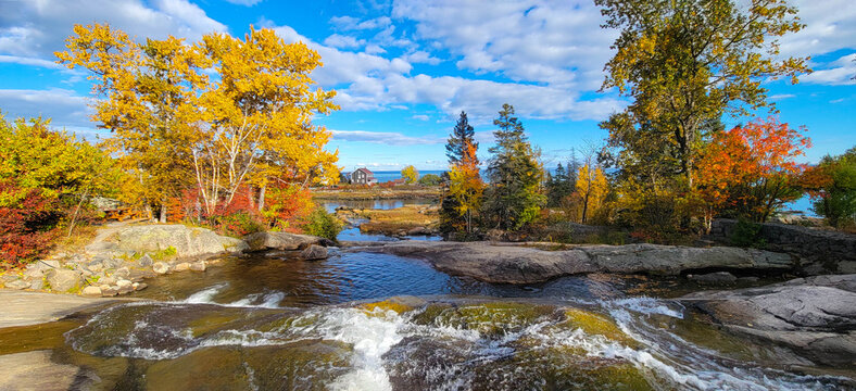 Fototapeta Port-au-Persil / Québec, Canada