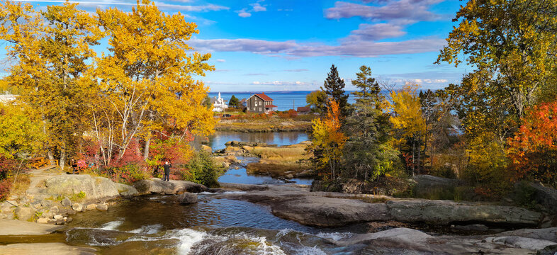 Fototapeta Port-au-Persil / Québec, Canada