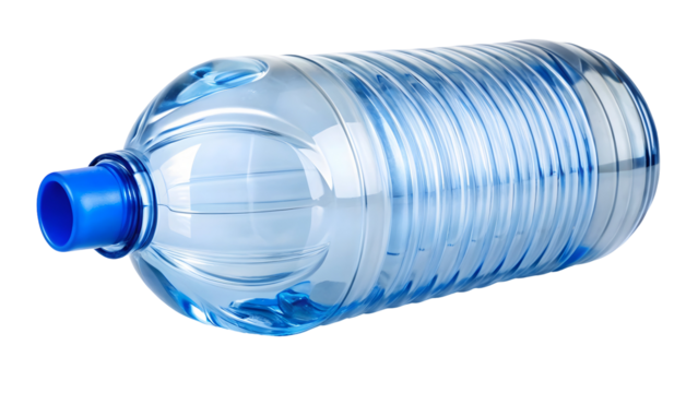 blue water bottle