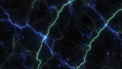 Electric lightning strikes on a dark background abstract energy discharge perfect for science and technology concepts