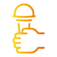 singing gradient icon