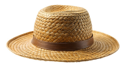 straw hat isolated on white
