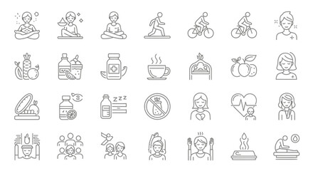 Seamless cartoon vector pattern set of women, men, and children icons for a holiday Christmas wallpaper design